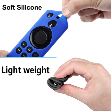 Non-slip Texture Washable Silicone Remote Control Cover for Amazon Fire TV Remote Controller (Black)-garmade.com