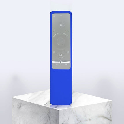Non-slip Texture Washable Silicone Remote Control Cover for Samsung Smart TV Remote Controller (Dark Blue)-garmade.com