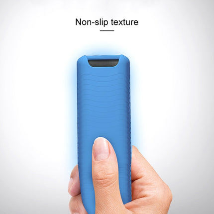 Non-slip Texture Washable Silicone Remote Control Cover for Samsung Smart TV Remote Controller (Blue)-garmade.com