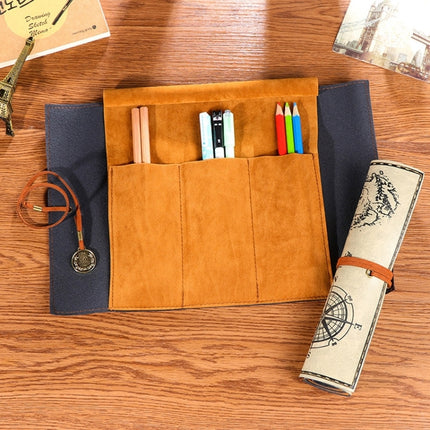 Simple Style Creative Stationery Bag Pencil Bag(Beige)-garmade.com
