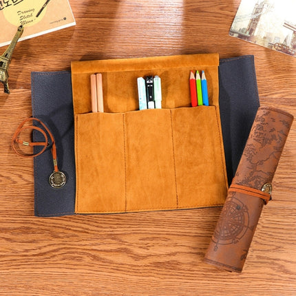 Simple Style Creative Stationery Bag Pencil Bag(Coffee)-garmade.com