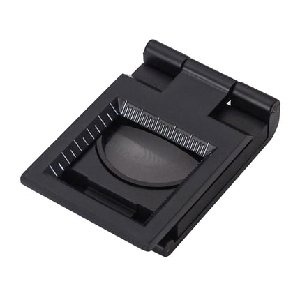 Mini Desk Style 10x Magnification Loupe Metal Antique Magnifier (Black)-garmade.com