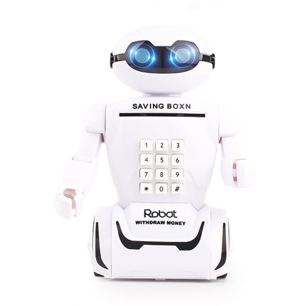 Multi-function Robot Piggy Bank Desk Lamp Code Money Box for Children-garmade.com