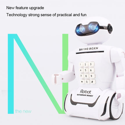 Multi-function Robot Piggy Bank Desk Lamp Code Money Box for Children-garmade.com