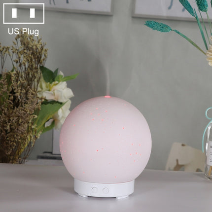 Ceramic Humidifier Mute Household Moon Shape Aromatherapy Machine Automatic Alcohol Sprayer with Colorful Lamp-garmade.com