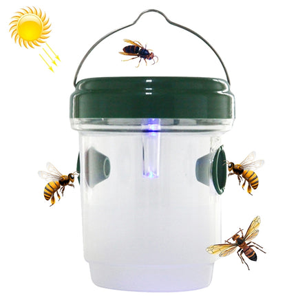 Solar Powered LED Fly Bee Trap Catcher Insect Control Tool-garmade.com