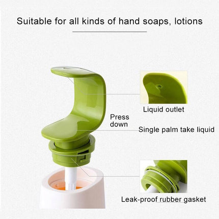 Hand Bottle Hand Presses Hand Wash Bottle Soap Dispenser for Shampoo / Shower Gel / Hand Washing Liquid(Green)-garmade.com
