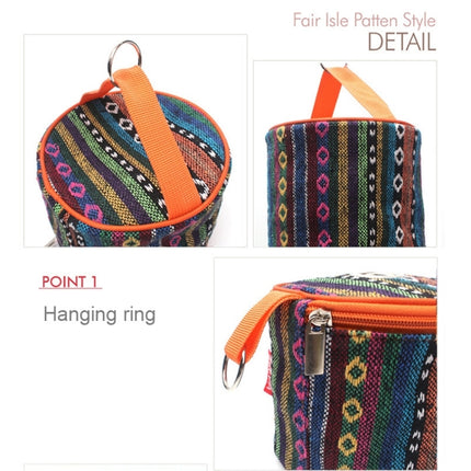 Outdoor Camping Foldable Ethnic Style Cloth Tissue Case Storage Bag, Size: 14.5*13 cm-garmade.com