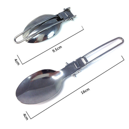 Three-Piece Stainless Steel Foldable Outdoor Cutlery-garmade.com