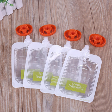 50 PCS Puree Extruder Squeeze Pouch Food Distribution Storage Bag, Compatible with HC14554 Food Dispenser-garmade.com