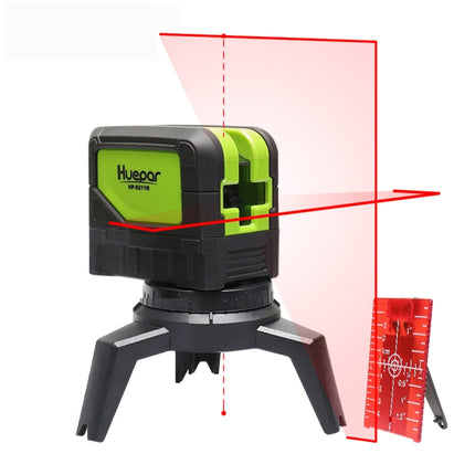 9211R 1V1H 10mW 2 Line 2 Dot Red Beam Laser Level Covering Walls and Floors (Red)-garmade.com