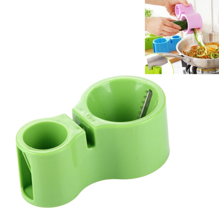 2 PCS Multifunctional Spiral Double-Headed Grater With Sharpener Kitchen Gadgets(Green)-garmade.com