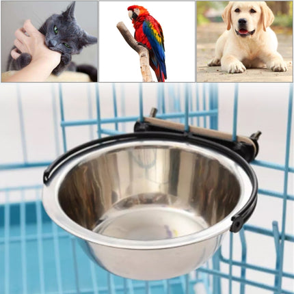 Stainless Steel Suspension Style Dog Feeding Bowl, Size: S-garmade.com