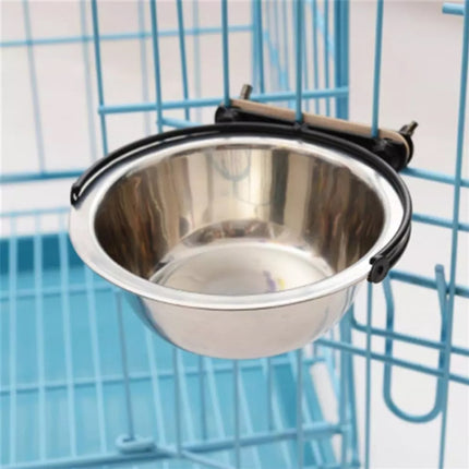 Stainless Steel Suspension Style Dog Feeding Bowl, Size: M-garmade.com