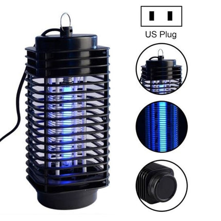3W Microwave Insect Killer Electric Mosquito Fly Bug Insect Control with Trap Lamp, AC 110V, US Plug(Black)-garmade.com