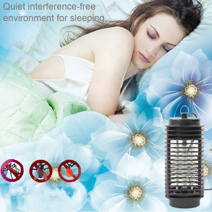 3W Microwave Insect Killer Electric Mosquito Fly Bug Insect Control with Trap Lamp, AC 110V, US Plug(Black)-garmade.com
