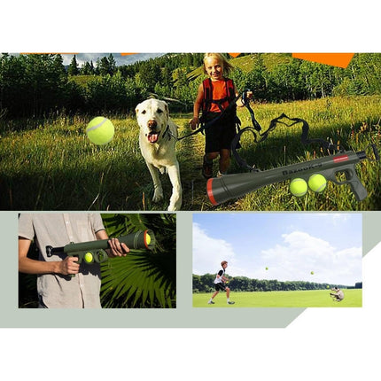 Pet Supplies Toy Training Dog Launcher Firing Gun Remote Speed Aiming Tennis Launcher, Size:52*19*9cm-garmade.com