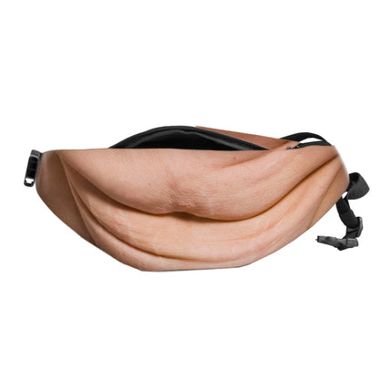 Creative Funny Anti-harassment Artificial Carnosity Belly Shape Outdoor Bags, Multifunctional Portable Unisex Sports Belly Waist Bag-garmade.com