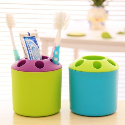 10 PCS Multi-function Creative Colour Pen Container Toothbrush Seat School Stationery Life Office Supplies, Random Color Delivery-garmade.com