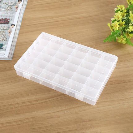 Plastic Organizer Container Storage Box Removable Grid Compartment for Jewelry Earring Fishing Hook Small Accessories, Size: Large, 36 Slots-garmade.com