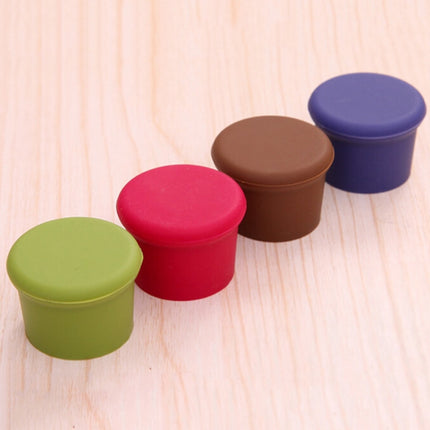10 PCS Candy Color Silicone Wine Beer Condiments Bottle Stopper Random Color Delivery-garmade.com