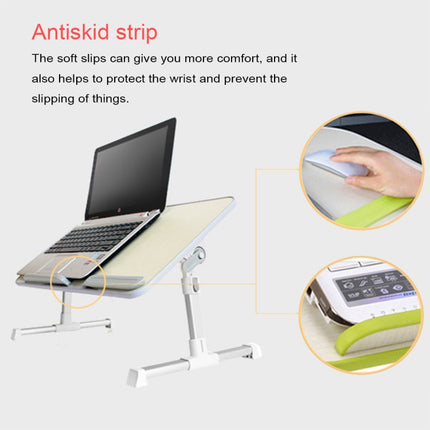 Portable Folding Adjustable Lifting Small Table Desk Holder Stand Desk Surface Size: 60*30cm(Grey)-garmade.com