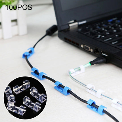 100 PCS Cable Fixed Clip Wire Organizer with Adhesive Random Color Delivery-garmade.com
