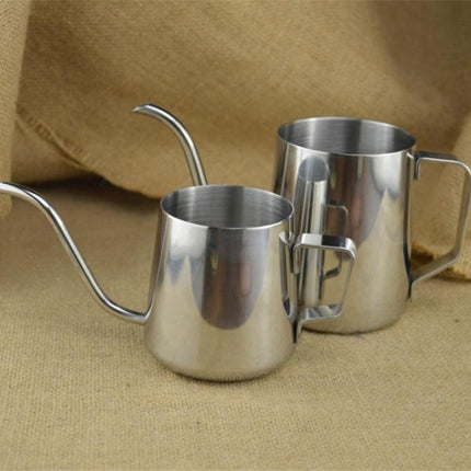 250ML Long Narrow Spout 304 Stainless Steel Hand Drip Coffee Pot with Hanging Ear-garmade.com