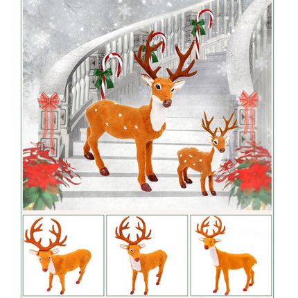 Christmas Simulation Deer Christmas Decoration, Size: 21*15.5*5.5cm-garmade.com