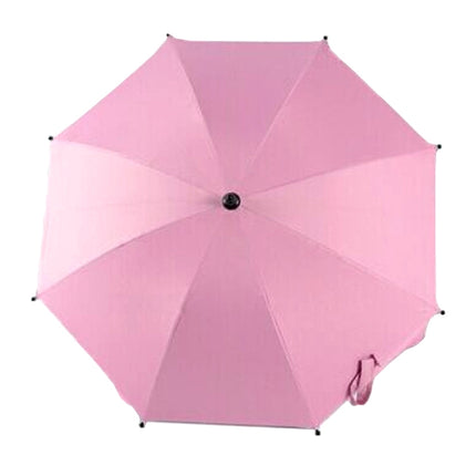 Adjustable Laciness Umbrella For Golf Carts, Baby Strollers/Prams And Wheelchairs To Provide Protection From Rain And The Sun(Pink)-garmade.com