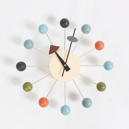 Stylish Background Minimalis Circular Balls Candy Wall Clock Creative Decoration Clock Ferris Wheel Clock-garmade.com