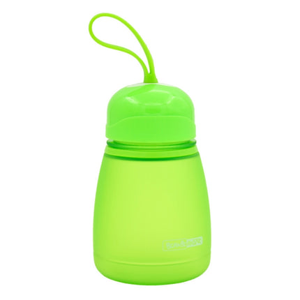 308ml Plastic Screw Top Child Cute Water Bottle(Green)-garmade.com