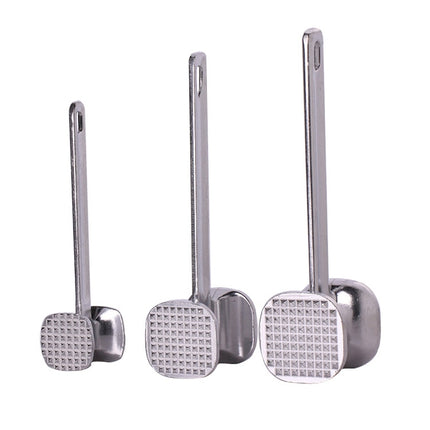 Aluminum Alloy Loose Tenderizers Meat Hammer Steak Pork Kitchen Tools, Small Size: 4.5 x 19.0cm-garmade.com