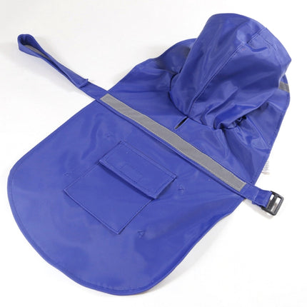 Teddy Golden Retriever Large Dog Practical Reflective Breathable Raincoat(Purple XS)-garmade.com