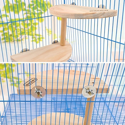 Pet Wooden Two Layers Wood Hamster Footplate Springboard Hamster Small Pets Pedal Toys-garmade.com