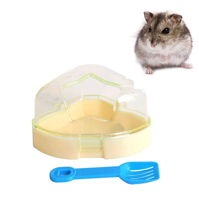 Pet Five-pointed Star Hamster Bathroom Small Pets Bathing Basin Detachable Ventilation Pet Bath Tubs, Random Color Delivery-garmade.com