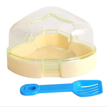 Pet Five-pointed Star Hamster Bathroom Small Pets Bathing Basin Detachable Ventilation Pet Bath Tubs, Random Color Delivery-garmade.com