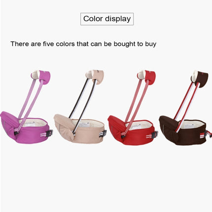 Ergonomic Baby Carrier with Hip Seat for Baby with Reflective Strip for 0-3 Years Old(Coffee)-garmade.com