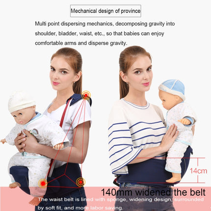 Ergonomic Baby Carrier with Hip Seat for Baby with Reflective Strip for 0-3 Years Old(Coffee)-garmade.com