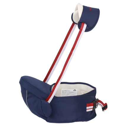 Ergonomic Baby Carrier with Hip Seat for Baby with Reflective Strip for 0-3 Years Old(Dark Blue)-garmade.com