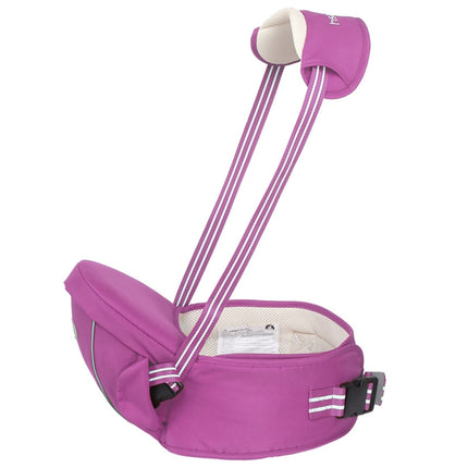 Ergonomic Baby Carrier with Hip Seat for Baby with Reflective Strip for 0-3 Years Old(Purple)-garmade.com