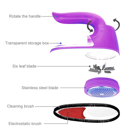 USB Charged And Battery Power Supplied Handle Rotatable Clothes Link Remover Machine-garmade.com