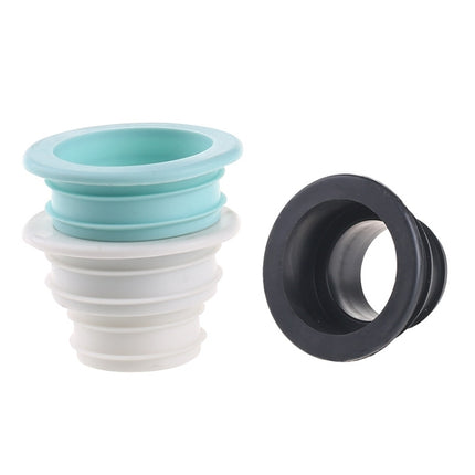 3 PCS Sewer Lengthen Odor-resistant Silicone Joint Kitchen Plumbing Sewer Drain Sealing Plug, Random Color Delivery-garmade.com