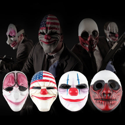 Halloween Mask PVC Halloween Festival Party US Flag Pattern Mask-garmade.com