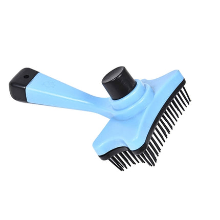 Elite Multi-functional Plastic Grooming Comb Cut Tangles Tool Pet Brushes(Blue)-garmade.com