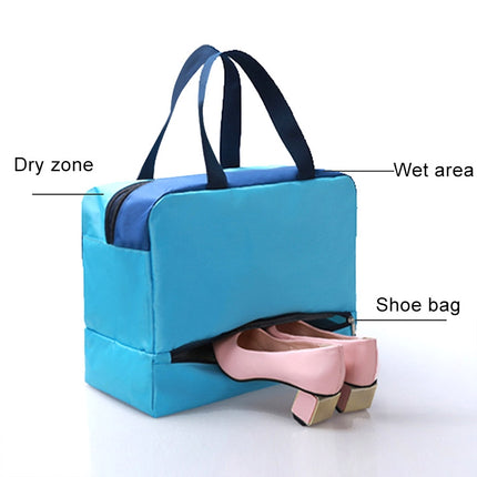 Outdoor Multifunction Waterproof Large Beach Bag Travel Bag Toiletry Bag(Navy Blue)-garmade.com