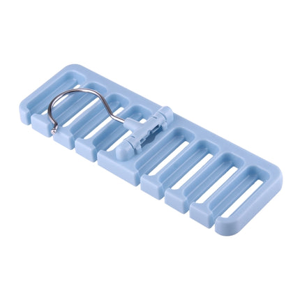 2 PCS Multi-function Tie Rack Belt Scarf Hanger Holder Closet(Blue)-garmade.com