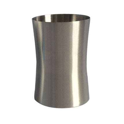 300ml Fashion Waist Design Single Wall Electropolished Stainless Steel Beverage Cup(Silver)-garmade.com