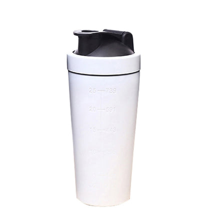 739ml(25oz) Healthy Sports Cup Stainless Steel Protein Powder Classic Shaker Bottle Replacement Milkshake Cup-garmade.com