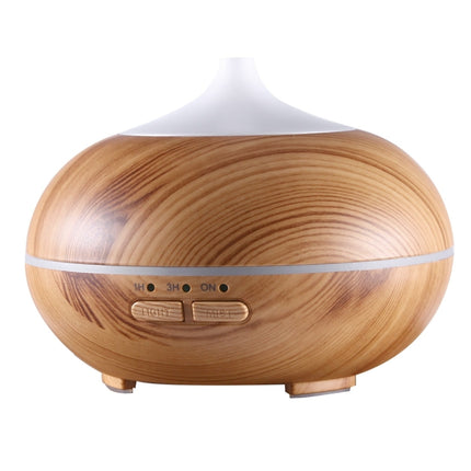 10W 150mL Wood Grain Aromatherapy Air Purifier Humidifier with LED Light for Office / Home Room(Brown)-garmade.com